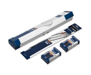 Jeu de guide-chaîne + 2 chaînes Husqvarna 325 1.5 64 maillons S35G X-Force