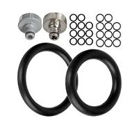 Jeu de joints toriques de rechange, 24 pièces, pour système d'emboîtement de jardin G 1/2" et 3/4", compatible avec les raccords de robinet Gardena 21 et 26,5 mm, Ø 16 x 11 et 22,3 x 17 mm, silicone