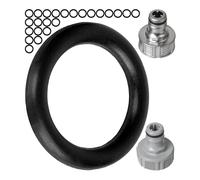Jeu de joints toriques de rechange, 25 pièces, pour systèmes d'emboîtement G 1/2" pouce jardin, compatibles avec les raccords de robinet Gardena 21 mm, 18240-20, 18220-20, 15273, en caoutchouc