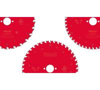 Jeu de lames de scie circulaire "Les Rouges" 210