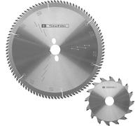 Jeu de lames de scie circulaire Stehle HW TRF Coupe au format 300x3,2x30mm Z72 TR-F, inciseur 125mm inclus
