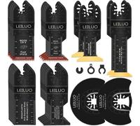Jeu de lames de scie multifonctionnelles, 29 pièces, accessoire universel pour outils oscillants, avec sac de rangement, compatible avec Einhell, Makita, Dremel, Parkside