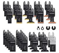 Jeu de lames de scie multifonctionnelles, 37 pièces, universel, pour bois et métal, accessoires pour outil oscillant