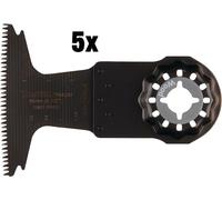 Jeu de lames de scie plongeantes Makita TMA055 65x40mm 5 pièces Starlock Multitool B-64892-5