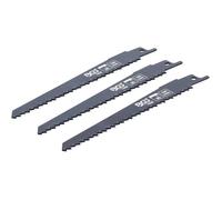 Jeu de Lames de Scie Sabre 3 pcs - Pour Bois Compatible Art. 7367 - Coupe Précise et Durable Acier - D-Work