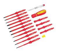 Jeu de lames interchangeables pour tournevis Cimco VDE, 18 pièces, 1 pièce.