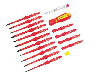 Jeu de lames interchangeables pour tournevis Cimco VDE, 18 pièces, 1 pièce.