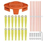 Jeu de lames pour tête de coupe de désherbeur Worx 20V, comprenant 14 lames et 8 fils de nylon