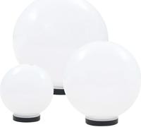 Jeu de lampe boule à LED 3 pcs PMMA sphérique 20/30/40 cm