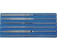 Jeu de limes à aiguilles diamantées, longueur 140 mm, 6 pièces, D 126