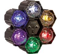 Electrovision Jeu de lumière 6 modules Multicolore LED – Contrôleur son et vitesse lumière