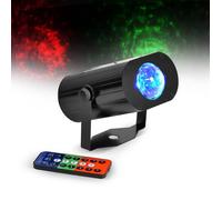 Jeu de lumière à LEDs 9W RGB 3-en-1 effet "WATERWAVE" - Party Sound & Light MINIWAVE