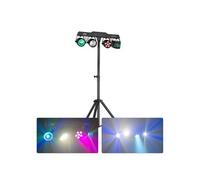 Jeu de Lumière BeamZ CLS Triton Party Bar - 4 Effets Derby Jelly Moon Stroboscope avec Pied