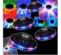 Jeu de lumière - FESTINIGHT - Pack Light 4 - RVB - Effets soucoupes volantes - 4 mini OVNI LED