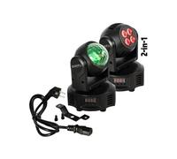 Jeu de lumière Lyre > Ibiza Light MH-ASTRO-WASH 14/18 canaux DMX, Stroboscope, Dimmer, LED RGBW