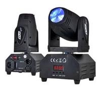Jeu de lumière - Lyre Pur Light SEATTLE à LED 1x10W RGBW + Etrier de fixation DMX/STROBE