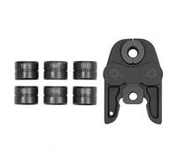 Jeu de mâchoires de sertissage - Mâchoires TH 16–32 mm - Acier trempé - Pour tubes PEX et tubes composites aluminium - Ouverture max. 4,9 cm - Noir