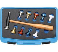 Jeu de Maillets à Tête Interchangeable D.28 mm - 11 pcs - Polyvalent et Résistant - Caoutchouc - D-Work