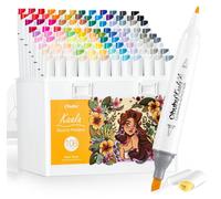 Jeu de marqueurs à alcool, 108 couleurs + 1, double pointe, pour artistes