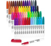 Jeu de marqueurs permanents, 60 couleurs, pointe fine, résistants à l'eau, pour diverses surfaces