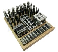 Jeu de matrices et poinçons jumbo pour emboutissage, comprenant 40 pièces