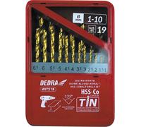 Jeu De Mèches Cobalt Dedra Wits19 Hss+Cobalt+Tin, 135°, 19Pcs