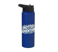 Jeu de mots amusant de randonnée - Anotter Adventure Hiker Otter Stainless Steel Insulated Water Bottle