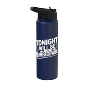 Jeu de mots drôle de bingo - Tonight Will Be Numbelievable Stainless Steel Insulated Water Bottle