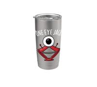 Jeu de mots One Eye Jack Funny Mechanic Gobelet isotherme en acier inoxydable double paroi