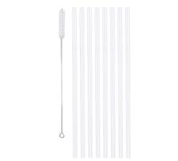 Jeu de Pailles de Rechange, Combinaison Polyvalente Pratique 8pcs PP Set de Pailles pour Boissons pour Gobelets à Eau (Transparent)