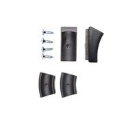 Jeu de patins avec feutre dur pour chaises Thonet à (4 pièces) noir sols du
