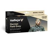 Jeu de peintures acryliques, couleur gris standard allemand de la Seconde Guerre mondiale, 8 pots de 17 ml