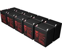 Jeu de piles T6 Power pour l'alimentation de secours APC, numéro de pièce 349171-001, VRLA, 12 V