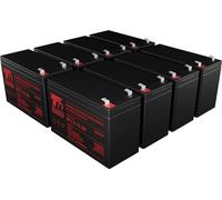 Jeu de piles T6 Power pour l'alimentation de secours APC, numéro de pièce RBC105, VRLA, 12 V