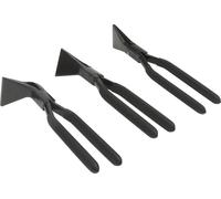 Jeu de pinces à cintrer - 3 pièces - Mâchoires droites, à 45° et à 90° - Poignée ergonomique antidérapante - Pour la tôlerie et la fabrication de bijoux