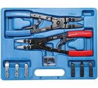 Jeu de Pinces à Circlips 10 pcs - Pointes Échangeables - Précision et Durabilité, Pro - D-Work