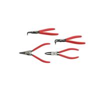 KS Tools - Jeu de pinces circlips intérieurs/externes 550.2375 - 4 pièces (2 coudées, 2 droites)