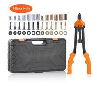 "Jeu de pinces à écrous à riveter Pince à riveter manuelle professionnelle 410 mm - Pince à écrous à sertir & pince à rivets - Outil pour écrous à riveter pour M3 M4 M5 M6 M8 M10 M12 - 13 jeux d'écrou