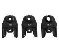 Jeu de pinces à sertir PEX - Pince à sertir à 3 mâchoires pour tubes en cuivre - Usage intensif - Qualité professionnelle - Pour le secteur CVC - Kit de montage de raccords - Noir