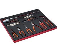 Jeu de pinces Bahco Fit&Go 3/3 avec insert en mousse - 11 pièces