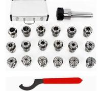 Jeu de pinces de serrage 3-20mm MT3 Mandrin à queue Set de pinces de serrage Jeu de mandrins à pinces pour fraiseuse CNC