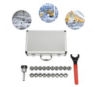Jeu de pinces de serrage ER32 - Mandrin à pinces de serrage MTB2 ER32 M10 - Plage de serrage 1–20 mm - Acier allié - Écrou de serrage excentrique à 60 e 250 mm