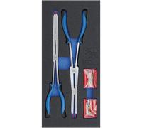 Jeu de Pinces pour Circlips à Double Articulation 345 mm - Pointes Échangeables - Précision et Durabilité - D-Work