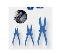Brilliant Tools Pinces de serrage pour tuyau KS TOOLS BT521010 droits 3 pièces