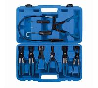 Jeu de pinces pour colliers de serrage - Silverline - Coffret assorti - Diamètres 18 à 54 mm - 9 pièces