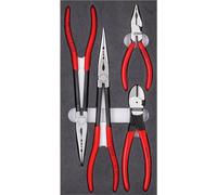 Jeu de pinces pour l'automobile, 4 pièces, avec insert en mousse Knipex | 4003773081593