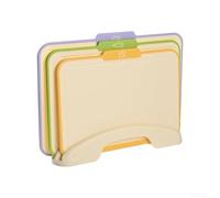 Jeu de Planches à Découper Organisées Gain de Place | Multifonctionnel, trancher et servir, sections organisées, matériau PP TPR, pour facile à nettoyer