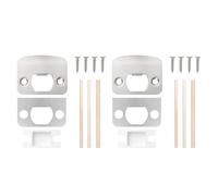 Jeu de plaques de gâche de serrure de porte pour matériel de | Ensemble de renfort de serrure de porte en acier inoxydable, cales spatiales, Installation, loquets de porte