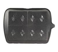 Jeu de plaques Premium Gaufres Lagrange pour 4 gaufrettes 010222 Noir Noir G