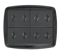 Jeu de plaques Super 2 Antiadhésives Lagrange pour 4 gaufrettes 030222 Noir Noir G